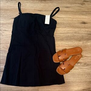 Abercrombie & Fitch Black Mini skort dress